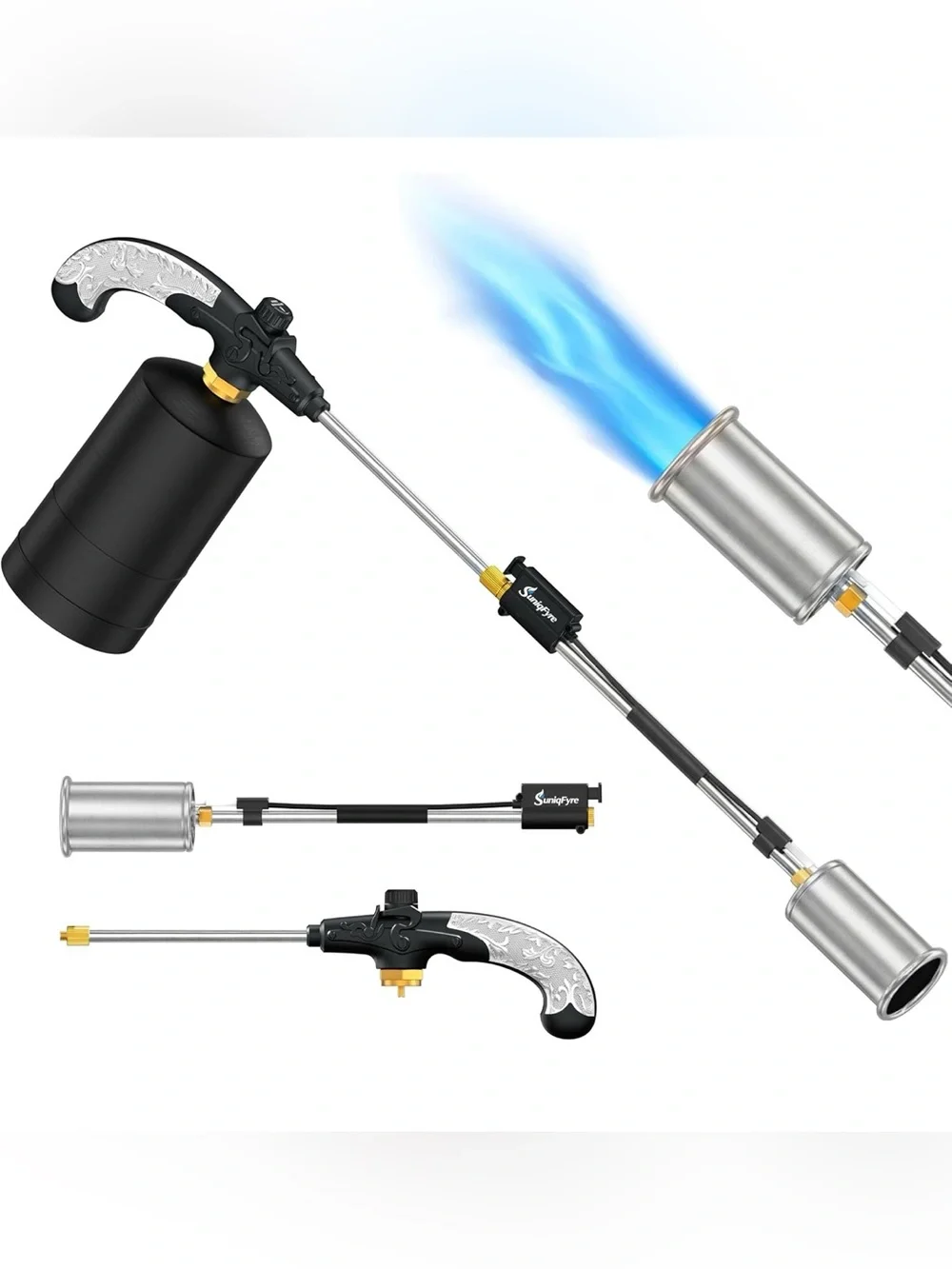 Propane Torch Weed Burner, CSA Certified Adjustable Flame Weed Detachable Handle